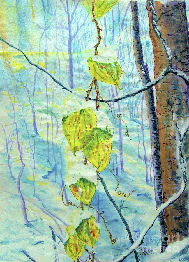 Last of the Leaves Painting by Nicole Angell