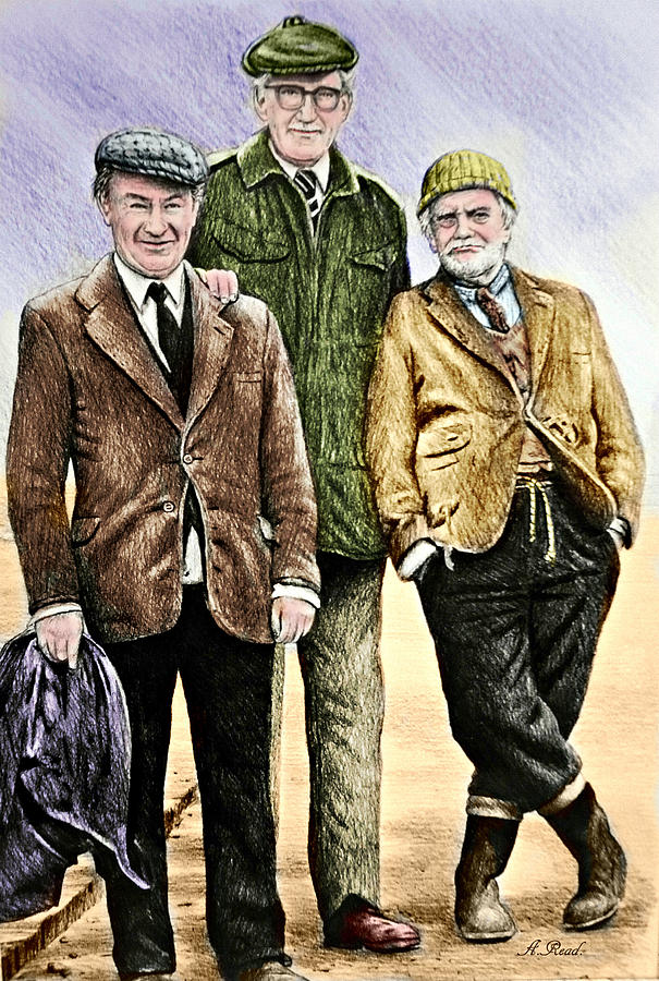 Portrait Drawing - Last of the summer wine colour by Andrew Read