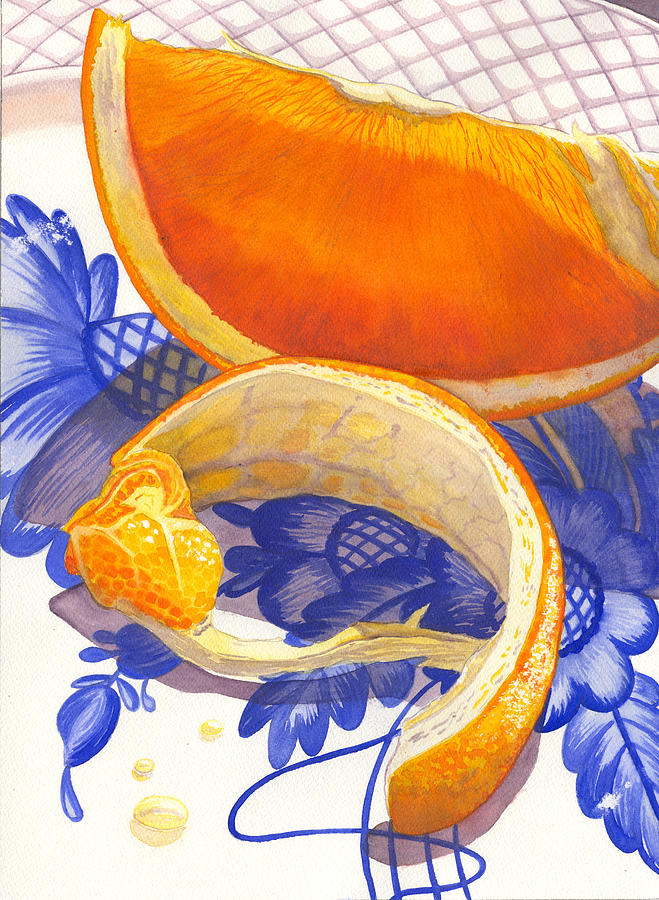 Orange Painting - Last Piece by Catherine G McElroy