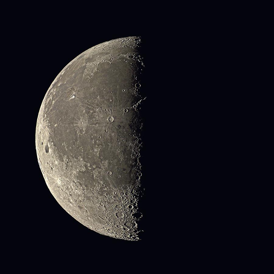 Last Quarter Moon Photograph by Eckhard Slawik