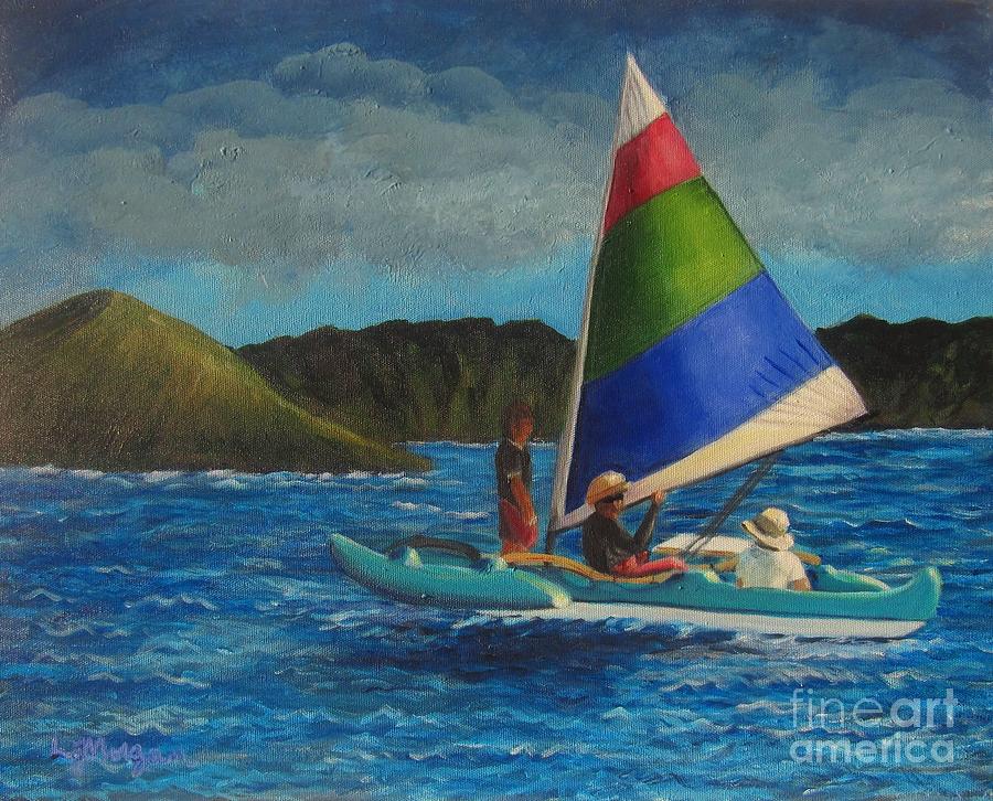 Last Sail Before the Storm Painting by Laurie Morgan