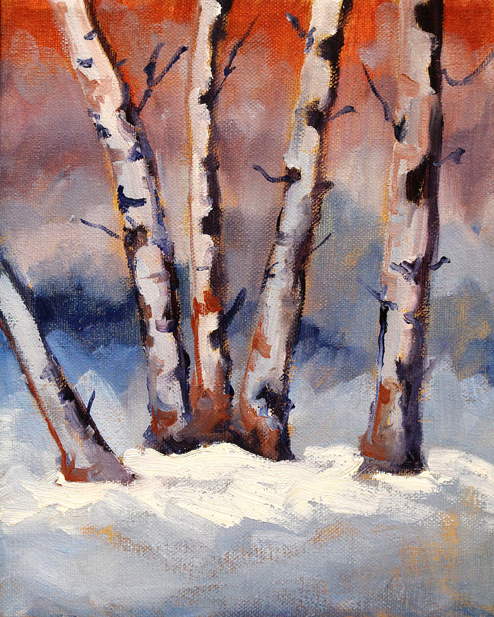 Last Snow Painting by Nancy Merkle