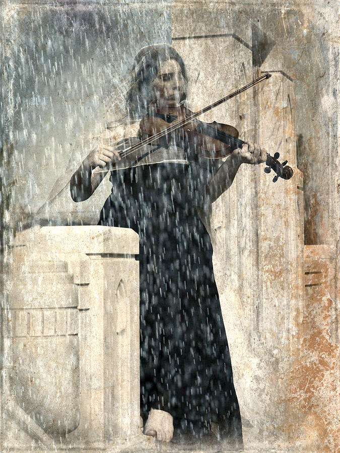 Last Song Girl with Violin Photograph by Pamela Patch