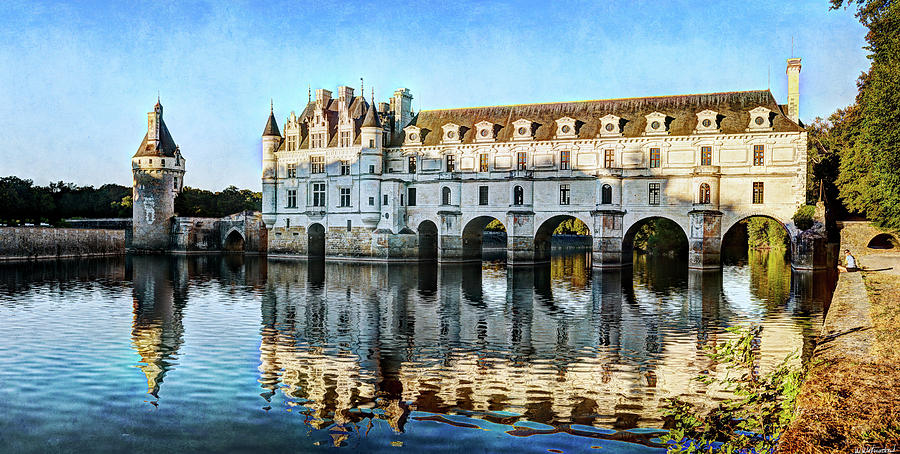 Last sunlight on Chenonceau - Vintage Version Photograph by Weston Westmoreland