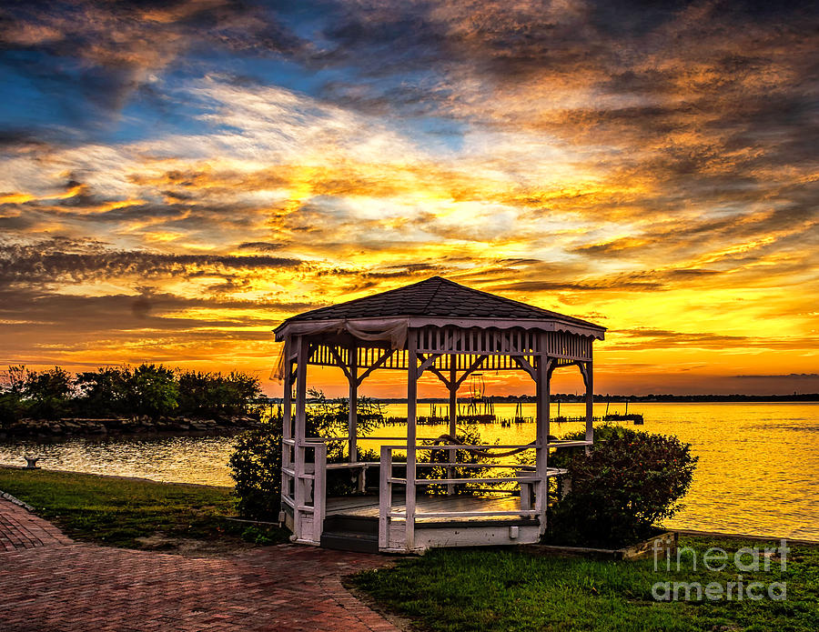Last Sunset of Summer on the Delaware Photograph by Nick Zelinsky Jr