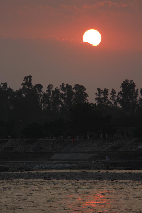 Sunset Photograph - Last Sunset, Rishikesh by Jennifer Mazzucco