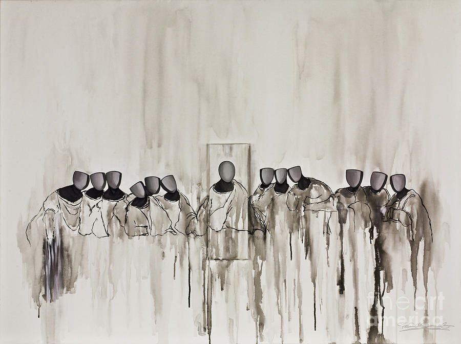 Last Supper Painting by Fei A