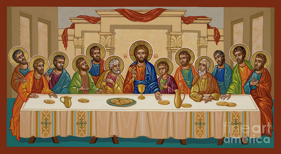 Last Supper - JCSUP Painting by Joan Cole