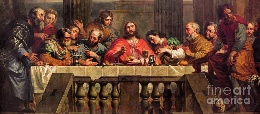 Last Supper Painted By Jan Erasmus Quellinus Photograph By Jozef Sedmak ...