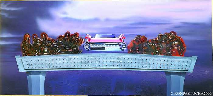 Automotive Painting - Last Supper by Roman Pastucha