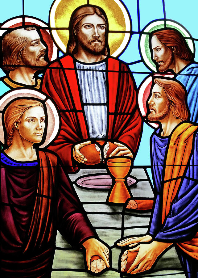 Last Supper Stained Glass Photograph by Munir Alawi - Pixels
