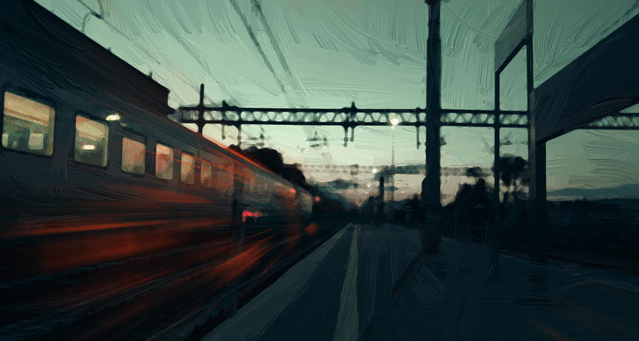 Last Train Digital Art