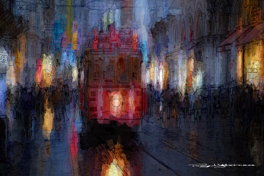 Last Tram Digital Art by Roger Lighterness