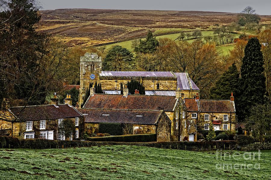 Lastingham Church and Village Yorkshire Photograph by Martyn Arnold