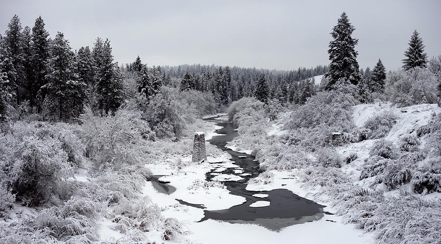 LATAH CREEK VALLEY in WINTER 2 Photograph by Daniel Hagerman