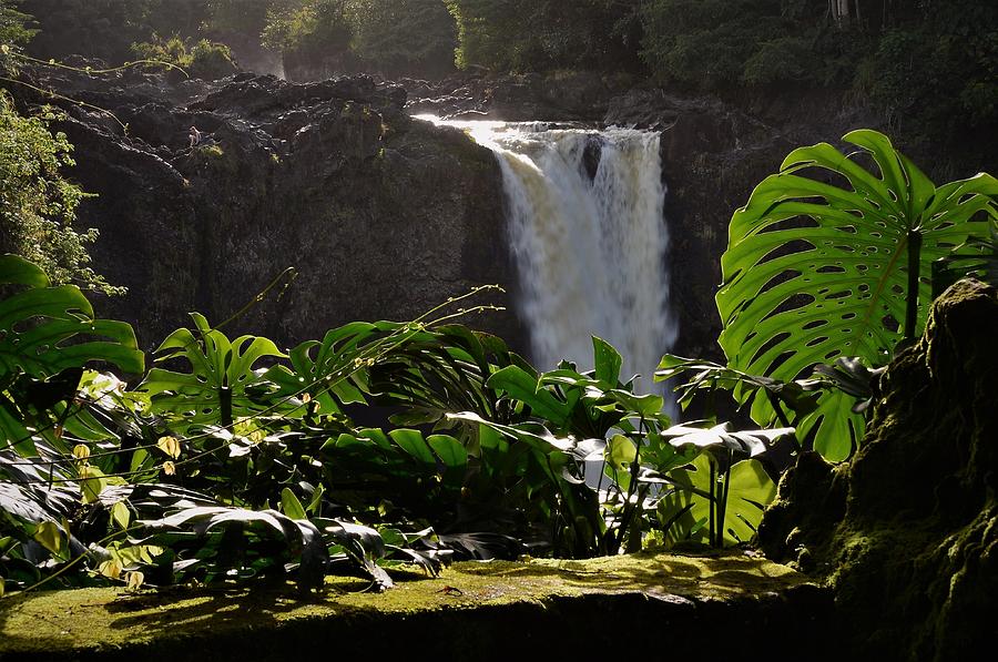 Waterfall Photograph - Late Afternoon at Rainbow Falls by Heidi Fickinger