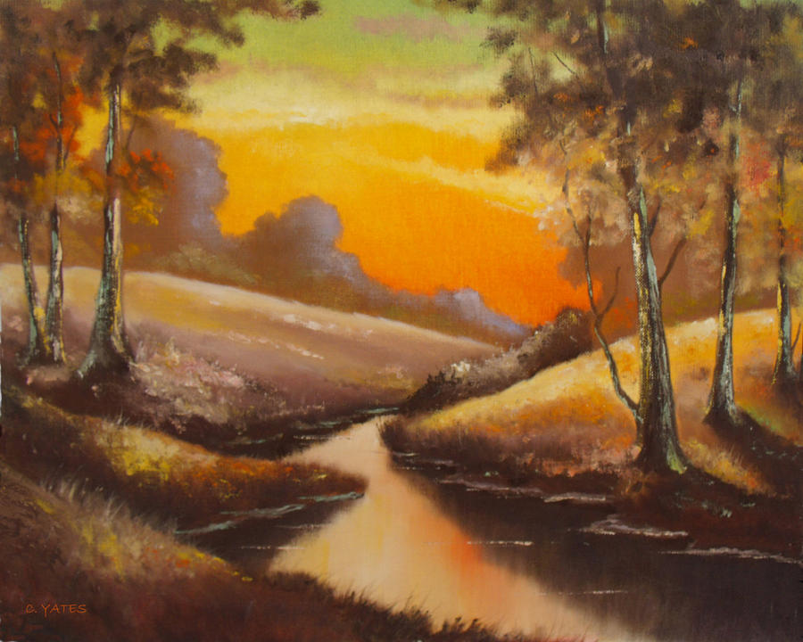 Late Afternoon Painting by Charles Yates - Fine Art America