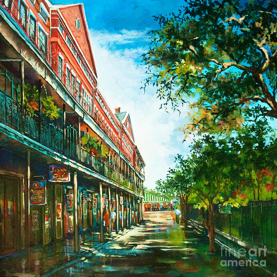 Late Afternoon on the Square Painting by Dianne Parks