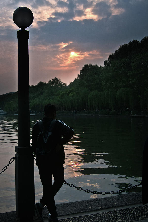 Late Afternoon on West Lake Photograph by George Taylor