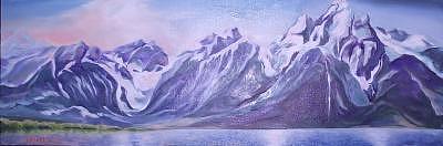 Late Afternoon Over The Tetons Painting by Irene Corey Late Afternoon Over The Tetons Painting by Irene Corey