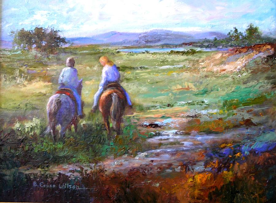 Late Afternoon Ride Painting by Barbara Couse Wilson