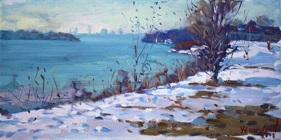 Winter Painting - Late Afternoon Sunlight by Ylli Haruni