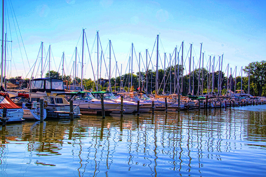 Mid August day at the marina. Photograph by Gerald Salamone