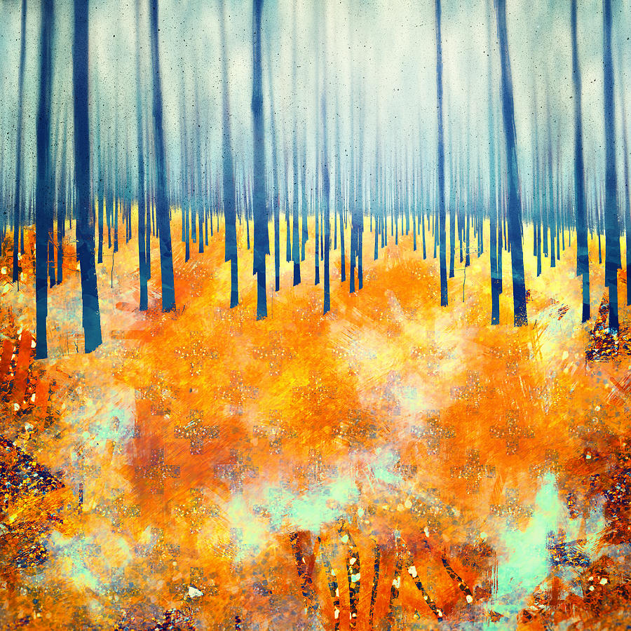Late Autumn Digital Art by Katherine Smit