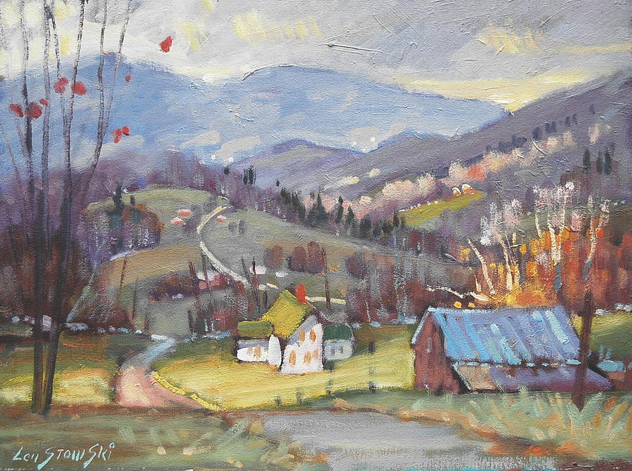 Late Autumn Painting by Len Stomski