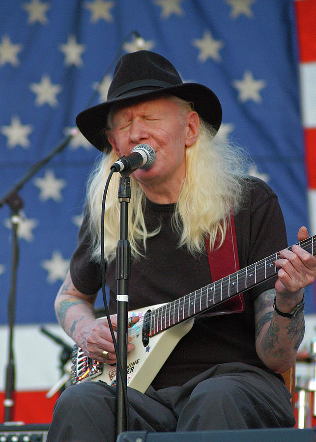 Late Bluesman Johnny Winter Photograph by Mike Martin