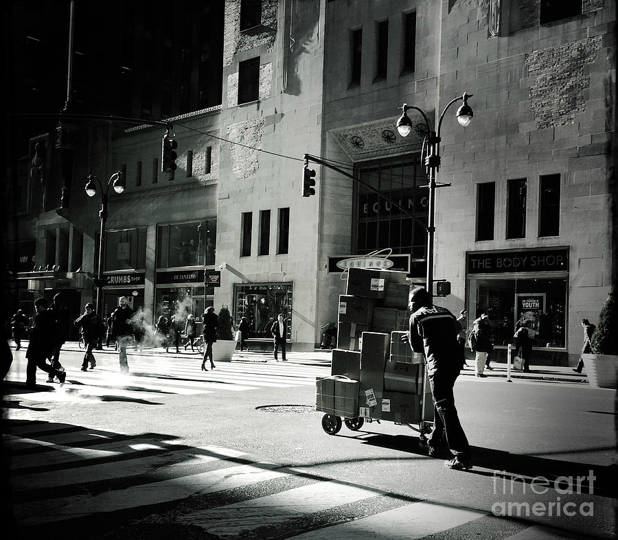 Late Day Street Scene - City Beat 2 Photograph by Miriam Danar