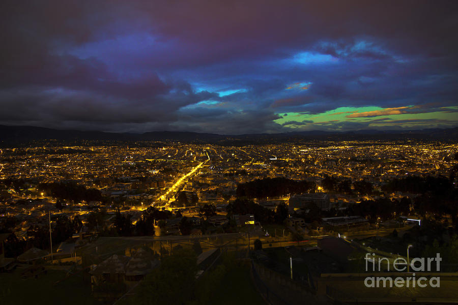Late Dusk View Of Cuenca From Turi Photograph by Al Bourassa