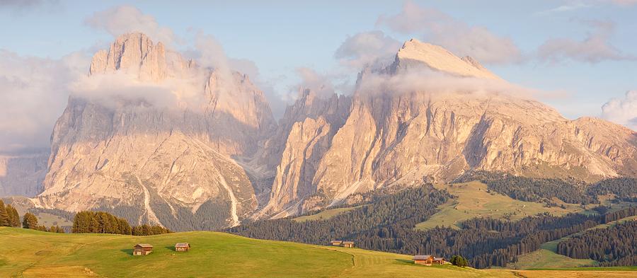 Late evening Light on the Alpe Di Siusi Photograph by Stephen Taylor