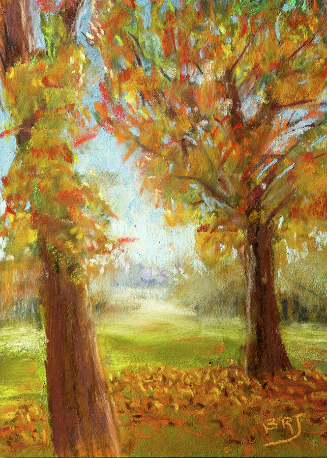 Late Fall Colors - Autumn Landscape Painting by Barry Jones