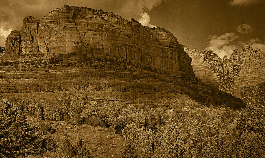 Late Light at Brins Mesa Tnt pano Photograph by Theo OConnor
