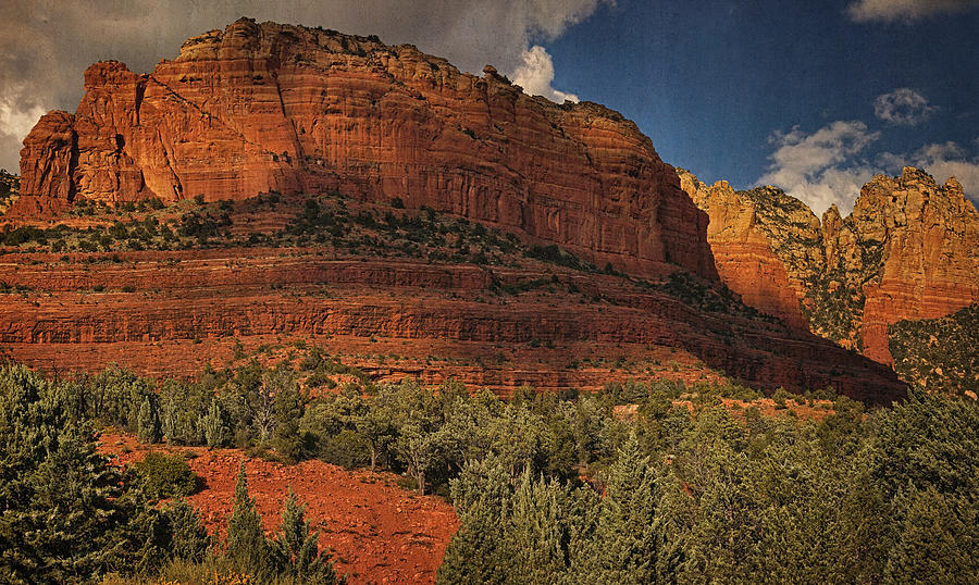 Late Light at Brins Mesa Txt pano Photograph by Theo OConnor