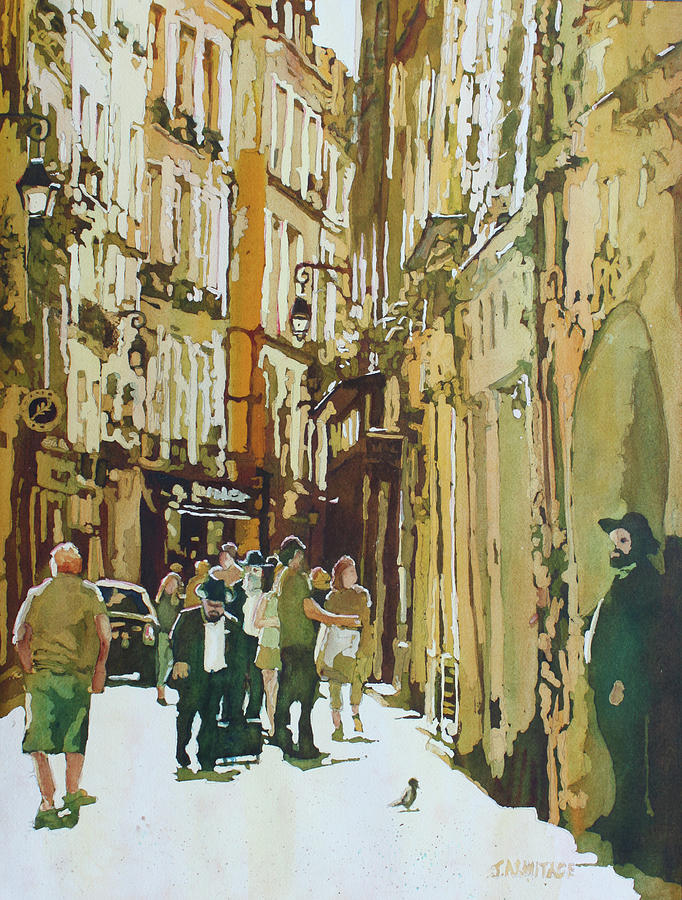 Late Morning in Le Marais Painting by Jenny Armitage