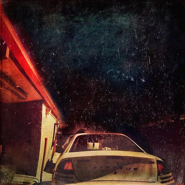 Car Photograph - Late Night Drive-thru... #night #car by Judy Green