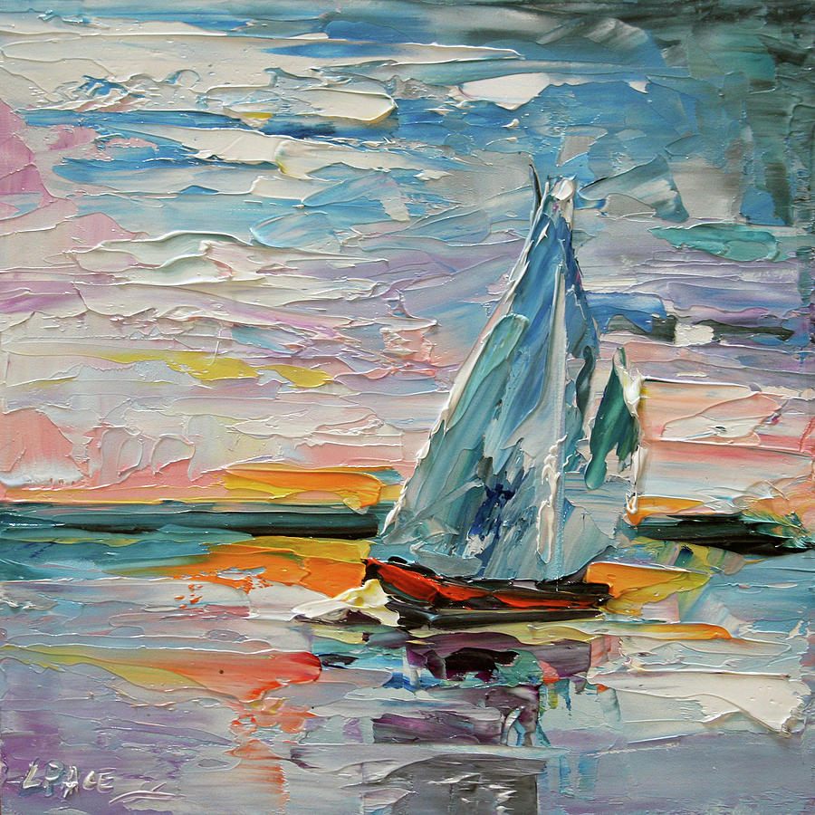 Late Night Sail Painting by Laurie Pace