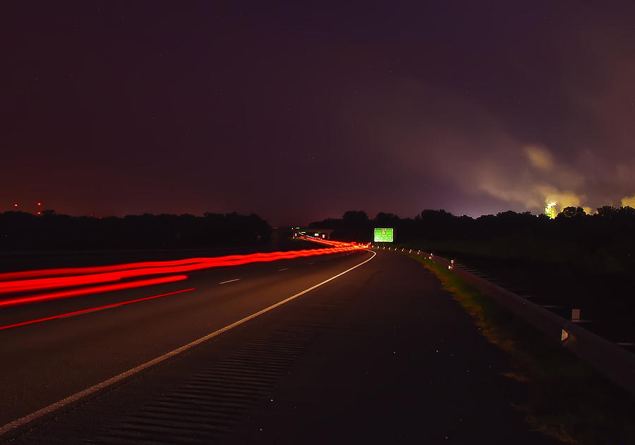 Late Night Traffic Photograph by Michael Whitaker