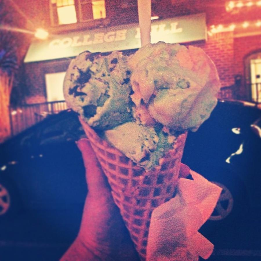 Icecream Photograph - Late Night Triple Scoop Ice Cream .yep by Nisha Rawal
