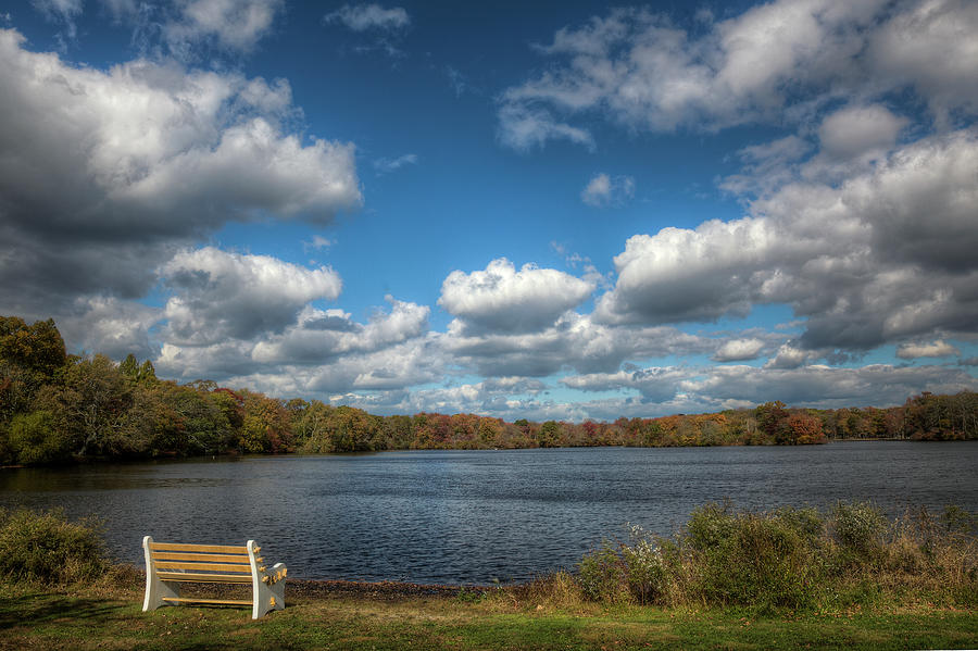 Late October, Belmont Lake Photograph by Steve Gravano