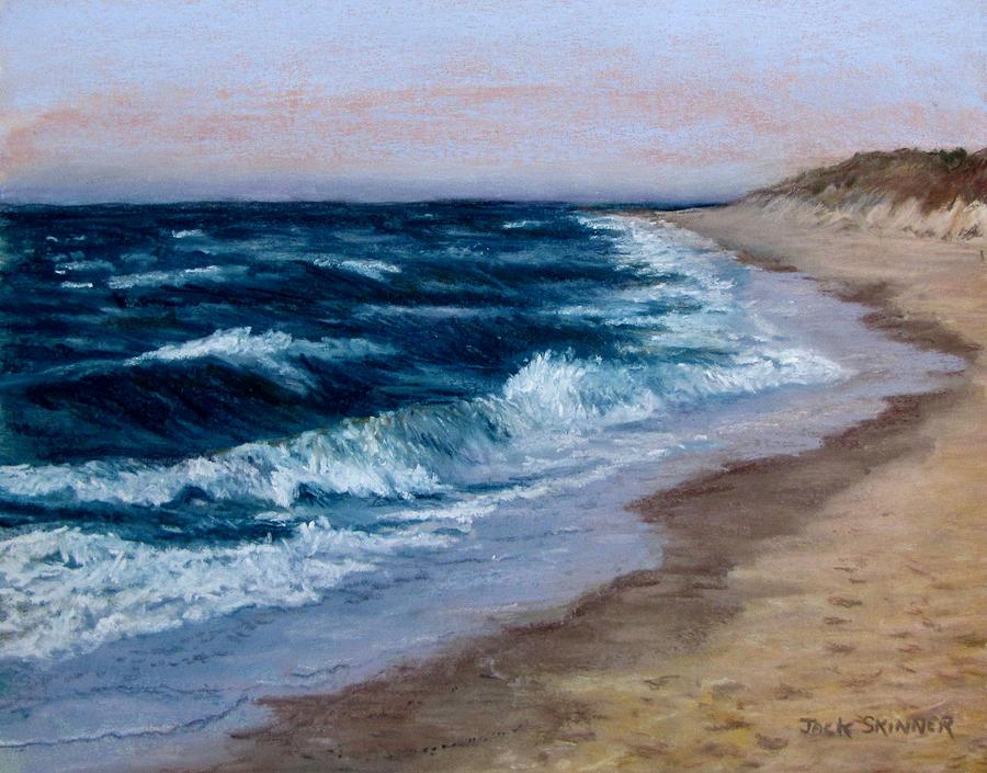 Late Spring at Cold Storage Beach Painting by Jack Skinner