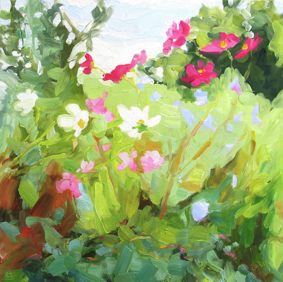 Late Summer Flowers Painting by Julia Sutliff - Fine Art America