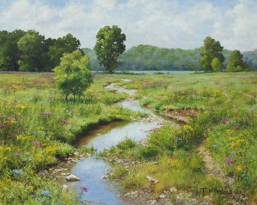 Late Summer Stream Painting by Tricia Hillenburg - Fine Art America