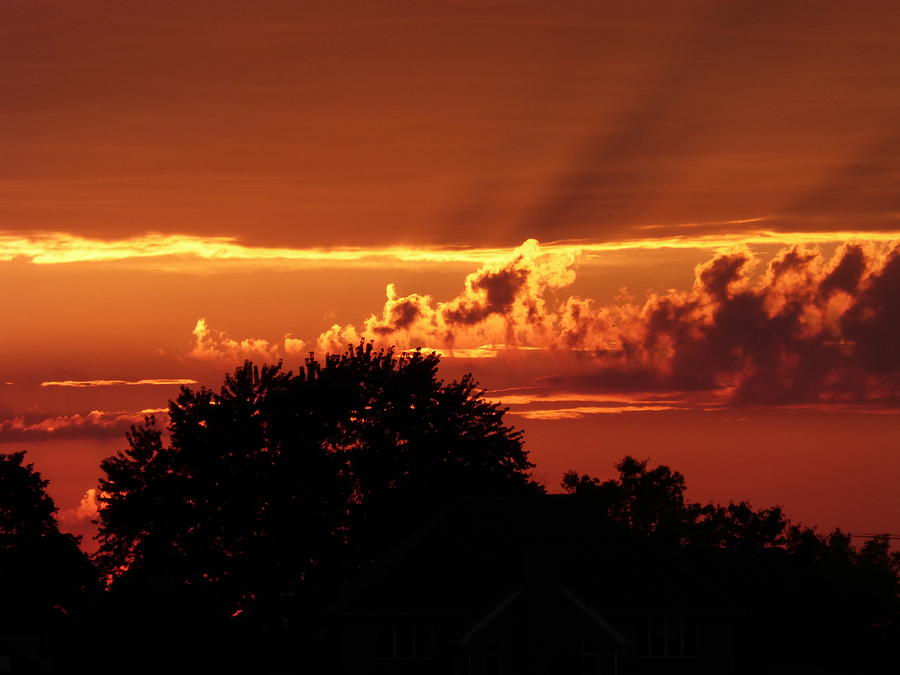 Late Summer Sunset Photograph by Barbara Ebeling