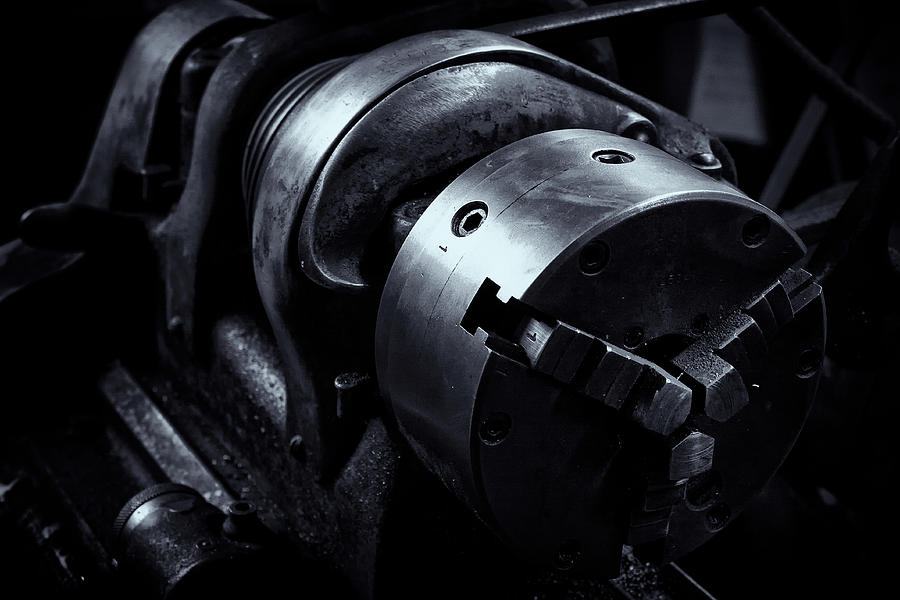 Lathe Photograph by Tom Singleton Lathe Photograph by Tom Singleton