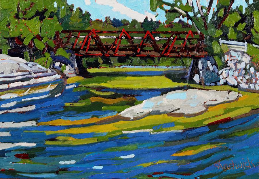 Latimer Bridge Painting by Phil Chadwick