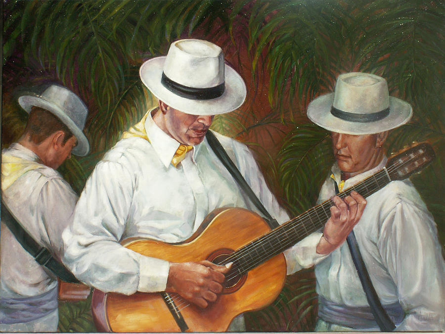 Latin Strings Painting by Geraldine Arata