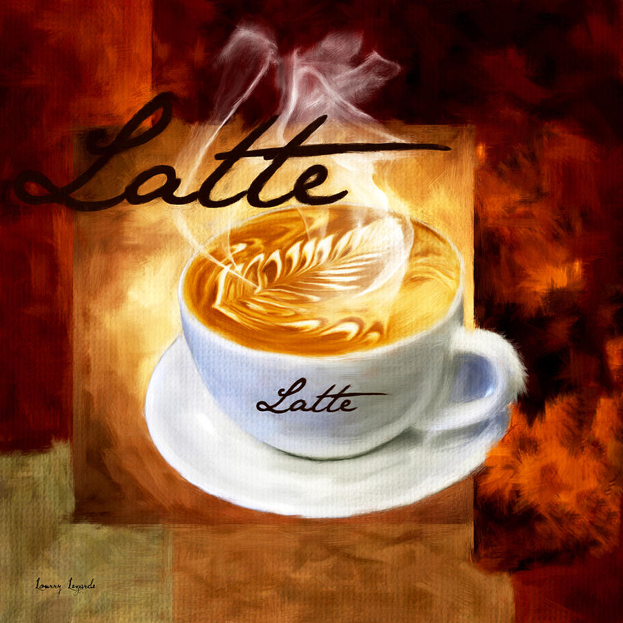 Coffee Digital Art - Latte by Lourry Legarde
